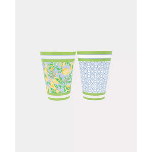 Lilly Pulitzer Pool Cups - Make Lemonade