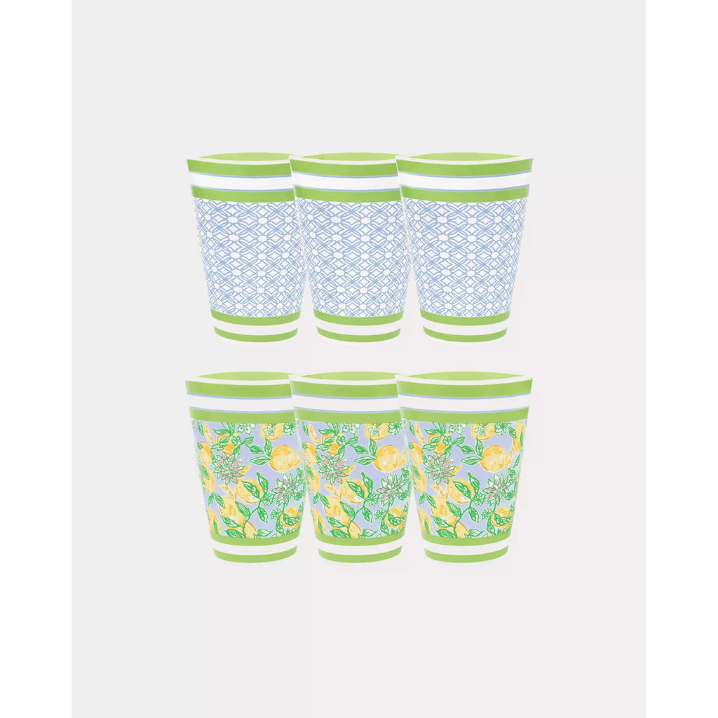 Lilly Pulitzer Pool Cups - Make Lemonade