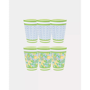 Lilly Pulitzer Pool Cups - Make Lemonade