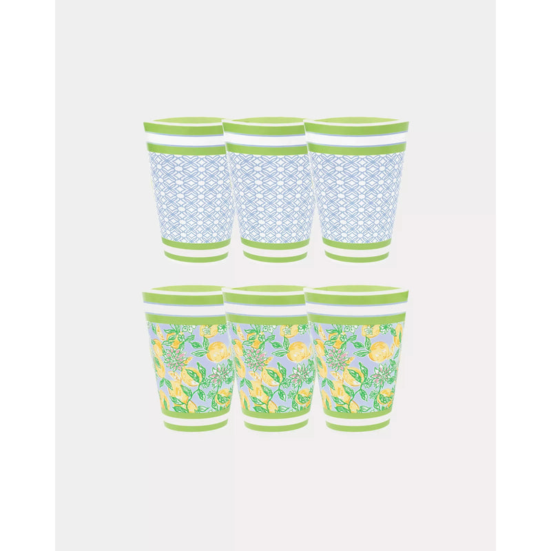 Lilly Pulitzer Pool Cups - Make Lemonade