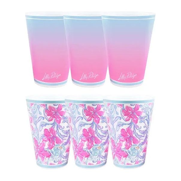 Lilly Pulitzer - Pool Cups - Beachside Haven