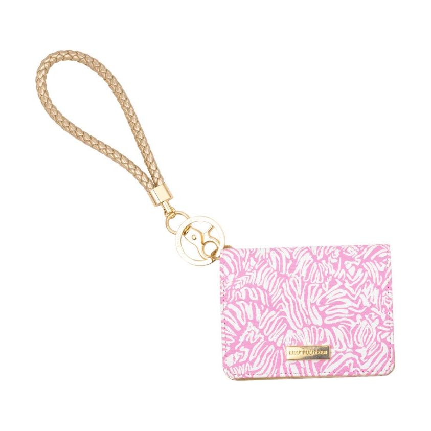 Lilly Pulitzer Snap Card Case - Conch Shell Pink Zee Bebe