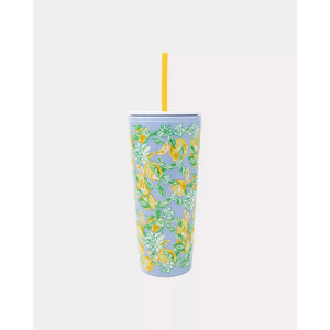 Lilly Pulitzer - Tumbler with Straw - Make Lemonade