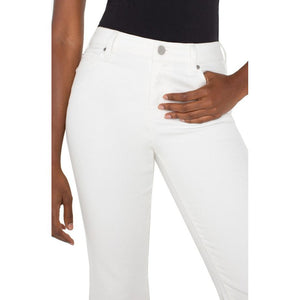 Liverpool Hannah Crop Flare - White