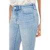 Liverpool Hannah Cropped Flare with Slit Hem - Clarkdale