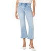 Liverpool Hannah Cropped Flare with Slit Hem - Clarkdale