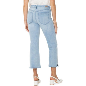 Liverpool Hannah Cropped Flare with Slit Hem - Clarkdale