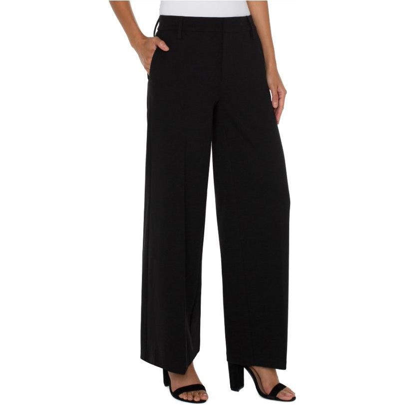 Liverpool Kelsey Wide Leg Trouser - Black