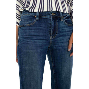 Liverpool Marley Girlfriend Cuffed Eco Jeans - Rushland