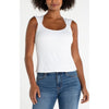 Liverpool Los Angeles Sleeveless Built In Bra Knit Top - Cream