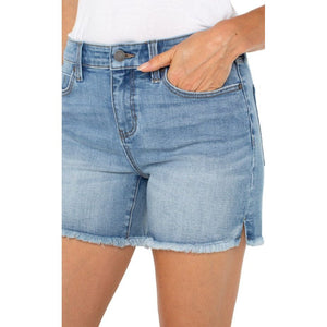 Liverpool Vickie Fray Hem Shorts - Hillside