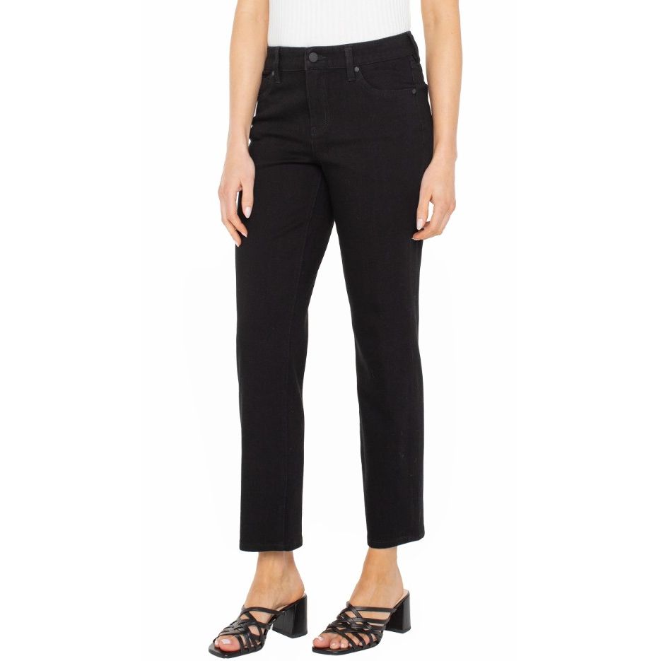 Liverpool Liv Relaxed Skinny Jean - Black Rinse