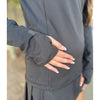 Marie Active Long Sleeve Hoodie - Black