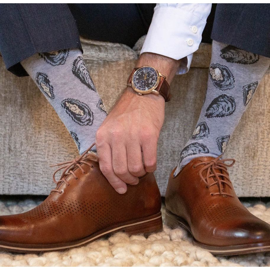 Men's Oyster Socks - Gray