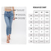 Mica Freestyle Mid Rise Slim Straight Crop Jeans - Delft (Dark Wash)