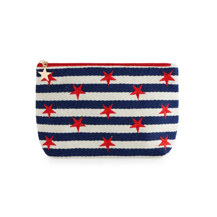 Morgan Stars Large Zip Pouch