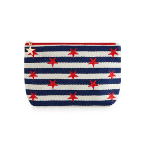 Morgan Stars Large Zip Pouch