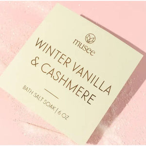 Musee - Winter Vanilla & Cashmere Mini Bath Salt Soak