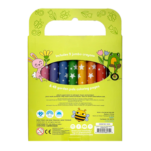 Carry Along! Coloring Book and Crayon Set - Garden Pals