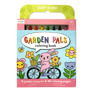 Carry Along! Coloring Book and Crayon Set - Garden Pals