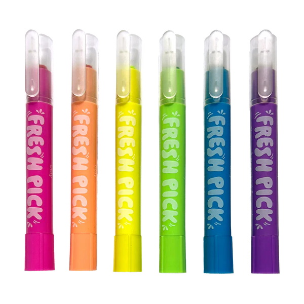 Fresh Pick Apple Scented Neon Gel Crayons