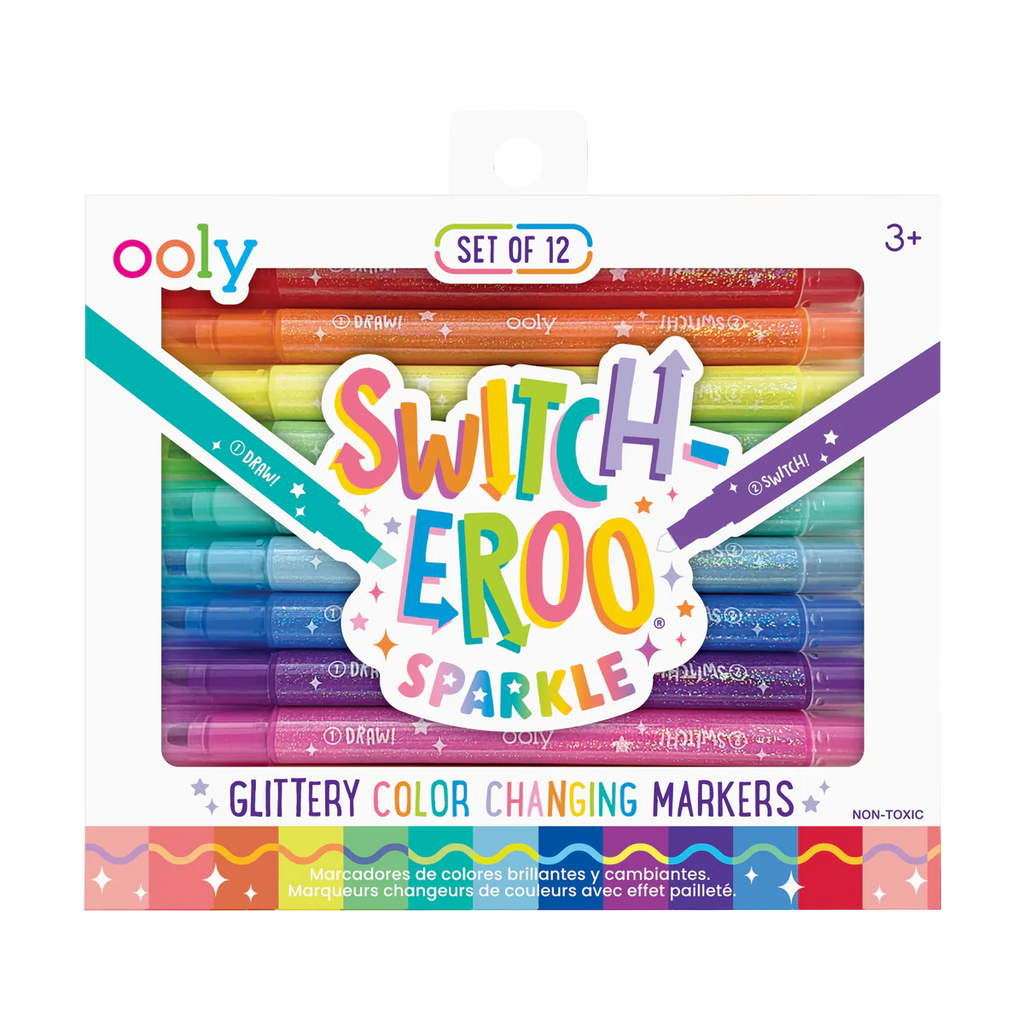 Switch-Eroo Sparkle Glittery Color Changing Markers