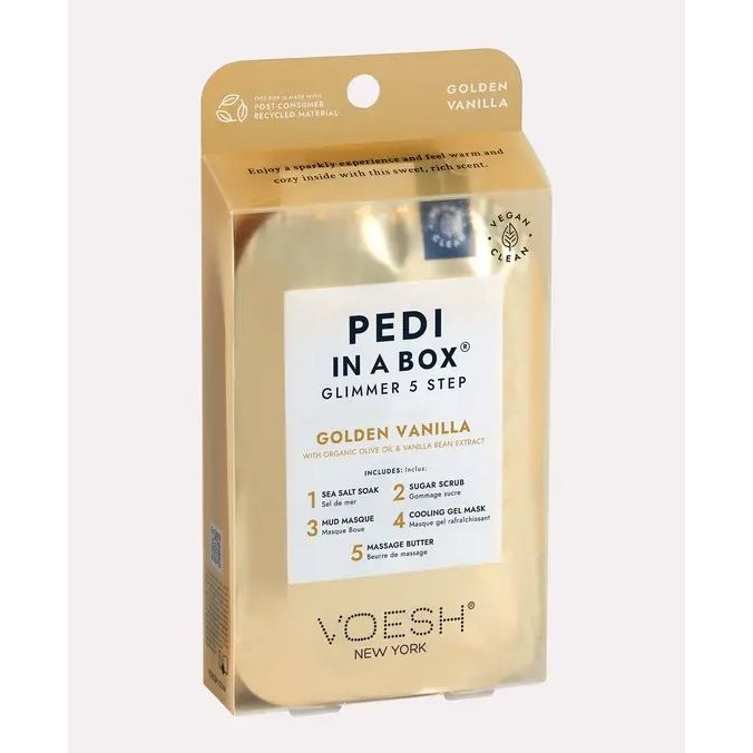 Pedi In a Box 5 Step Glimmer - Golden Vanilla