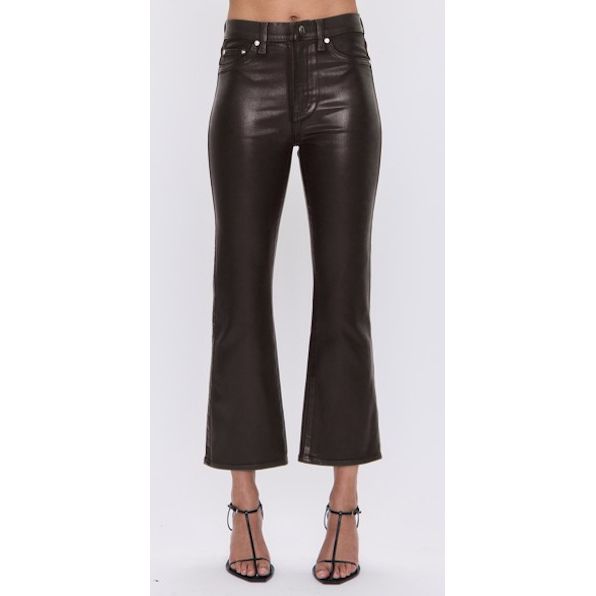 Pistola Lennon High Rise Crop Boot Pant - Coated Mocha