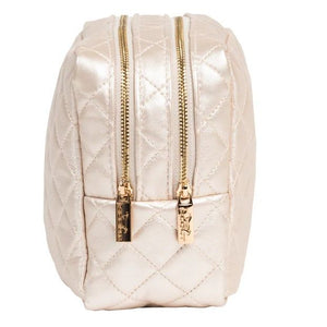 SCOUT 2-Way Toiletry Bag - Champagne Quilted