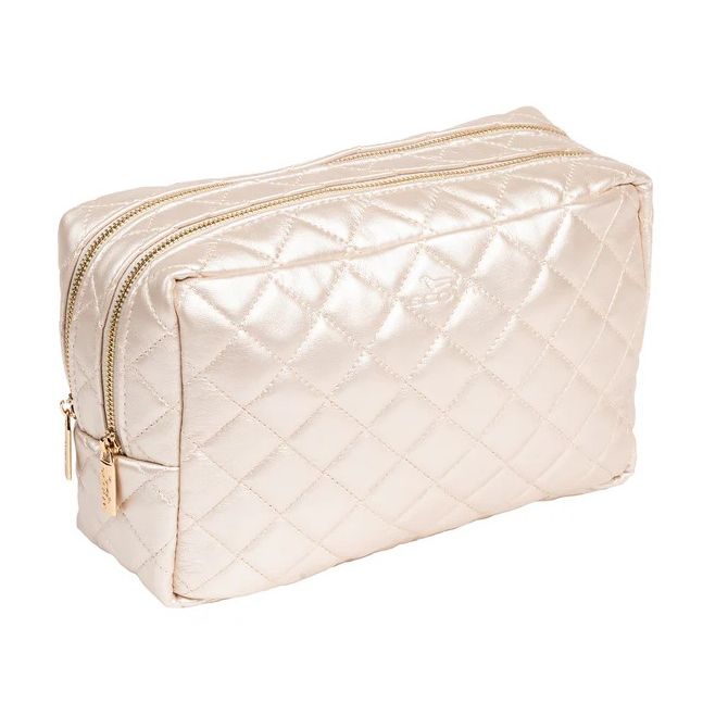 SCOUT 2-Way Toiletry Bag - Champagne Quilted