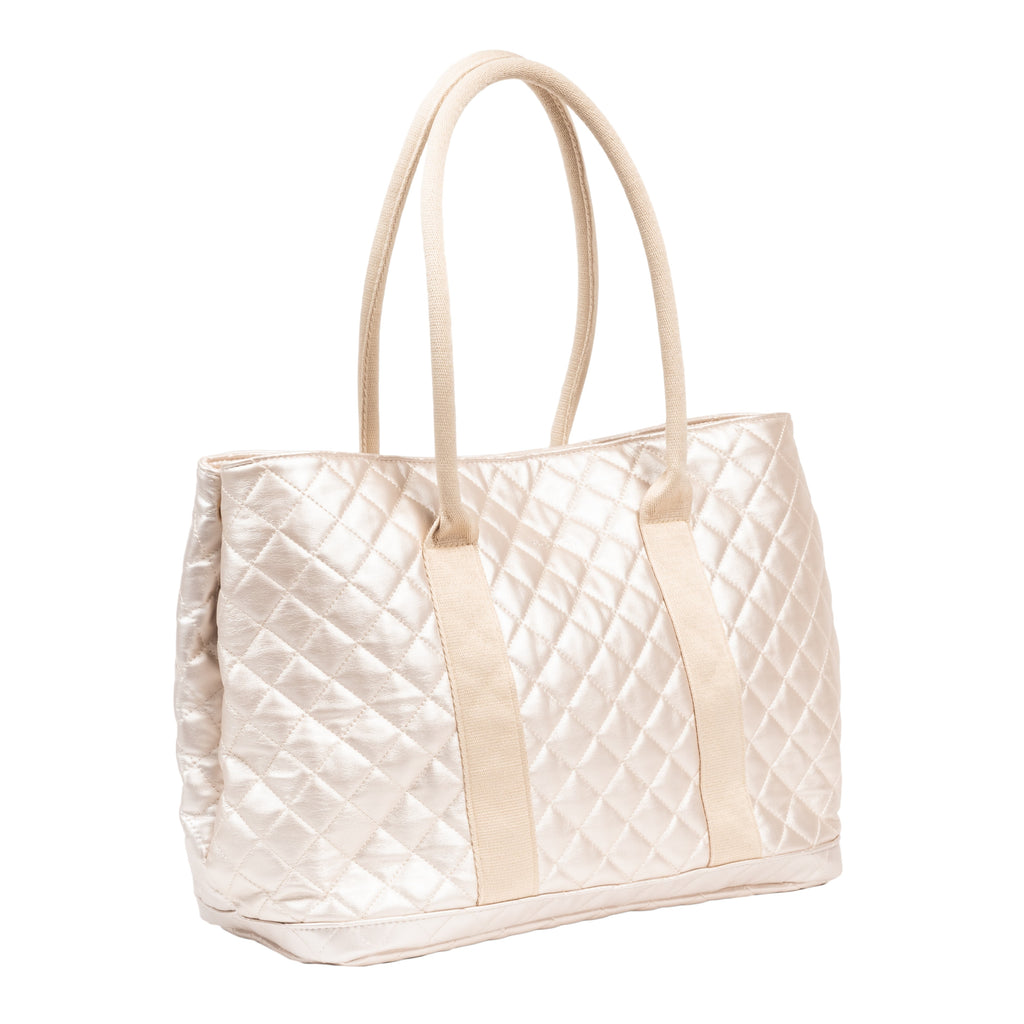 SCOUT Miss Manors Tote - Champagne Quilted