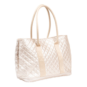SCOUT Miss Manors Tote - Champagne Quilted