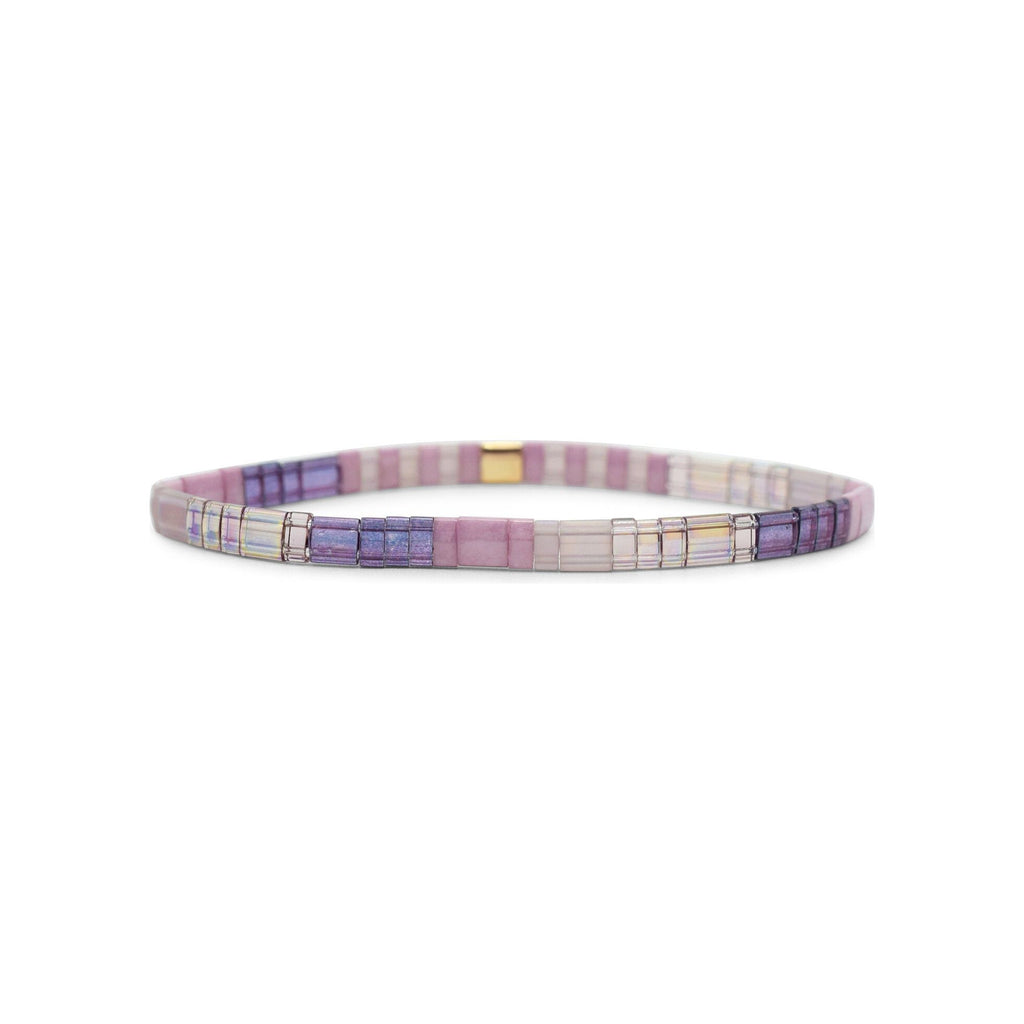 BRAVE - Morse Code Tila Beaded Bracelet