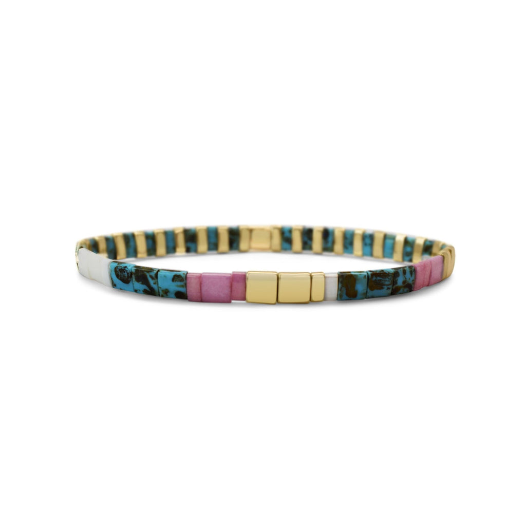 GORGEOUS - Morse Code Tila Beaded Bracelet