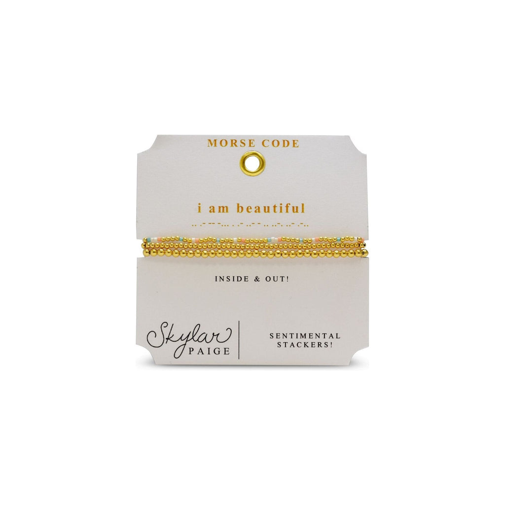I AM BEAUTIFUL - Sentimental Stacker Bracelet