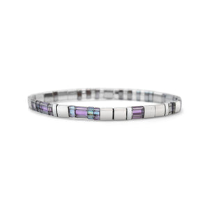 MAGICAL - Morse Code Tila Beaded Bracelet