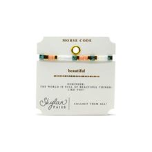 BEAUTIFUL - Morse Code Tila Beaded Bracelet