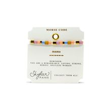 MAMA - Morse Code Tila Beaded Bracelet