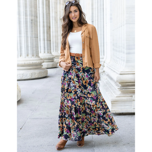 Grace and Lace Wild Fields Maxi Skirt - Autumn Floral
