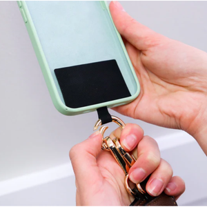 Save the Girls Clip & Go Phone Strap - Cross Body Phone String with Zipper Wallet Pouch - Leopard