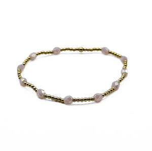 Erin Gray Key West Gold-Filled and Waterproof Bracelet - Light Pink