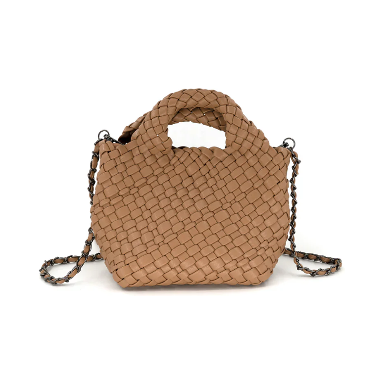 Braided Clutch - Taupe