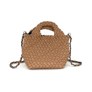 Braided Clutch - Taupe