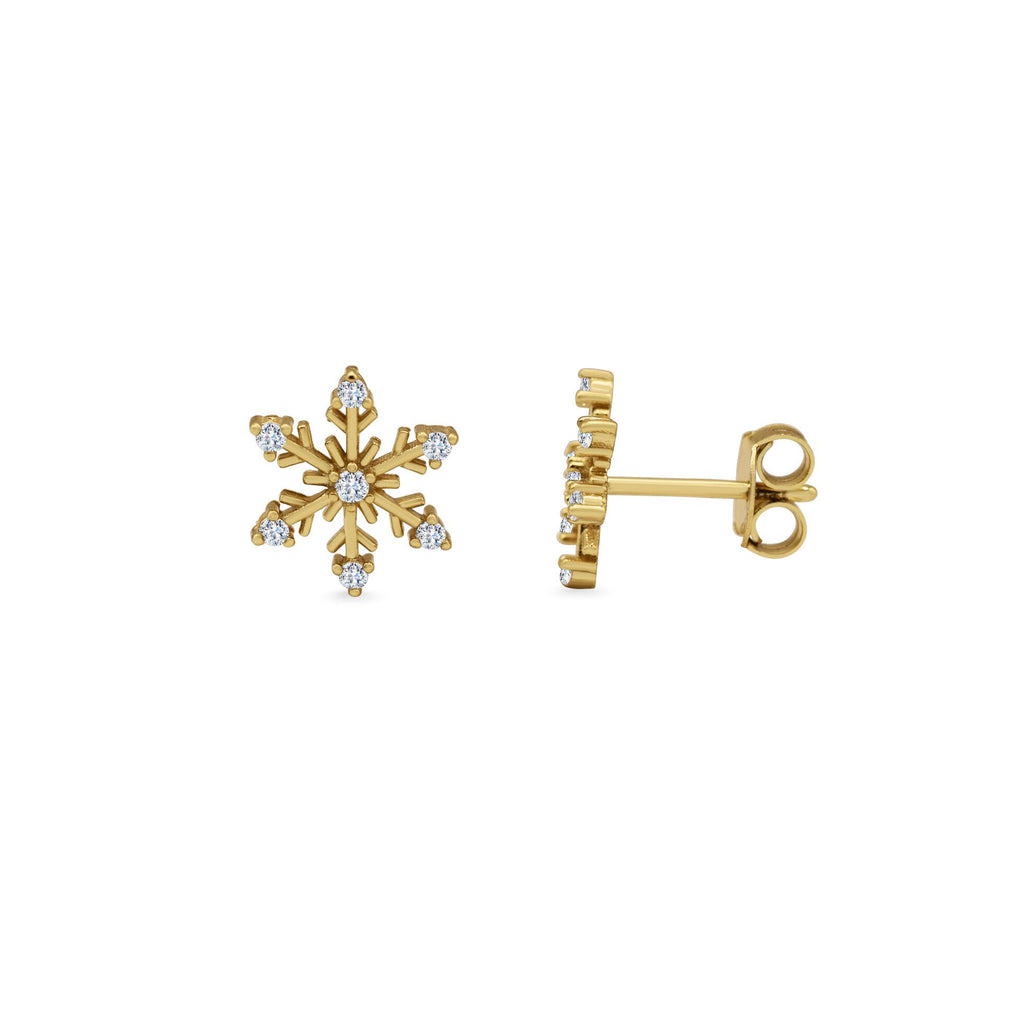 Stia Jewelry - Snowflake Stud Earring (Gold)