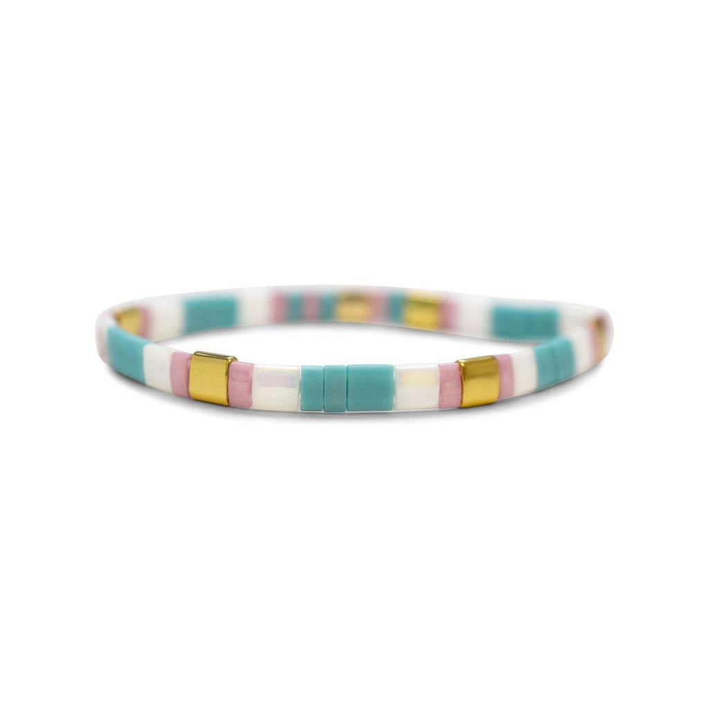 AUNT - Morse Code Tila Beaded Bracelet