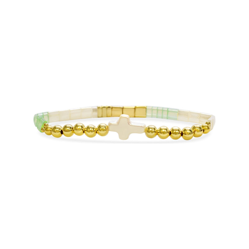 1 CORINTHIANS 16:14 - Morse Code Tila Beaded Bracelet