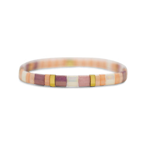 LOVE - Morse Code Tila Beaded Bracelet