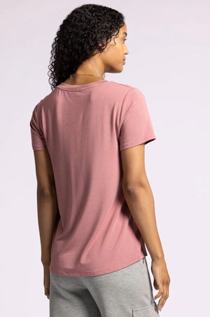 Tatiana Short Sleeve Tee - Withered Rose