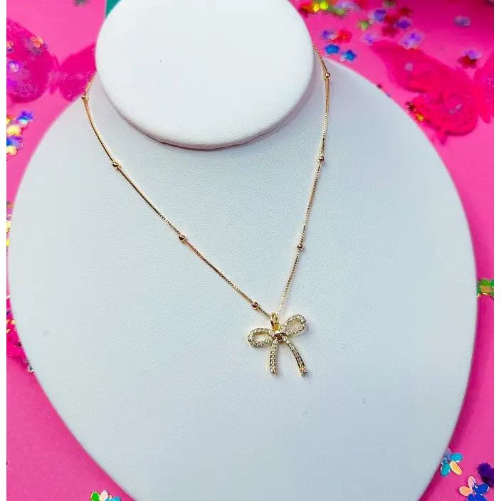 Taylor Shaye Designs - Isabella Bow Necklace - Gold