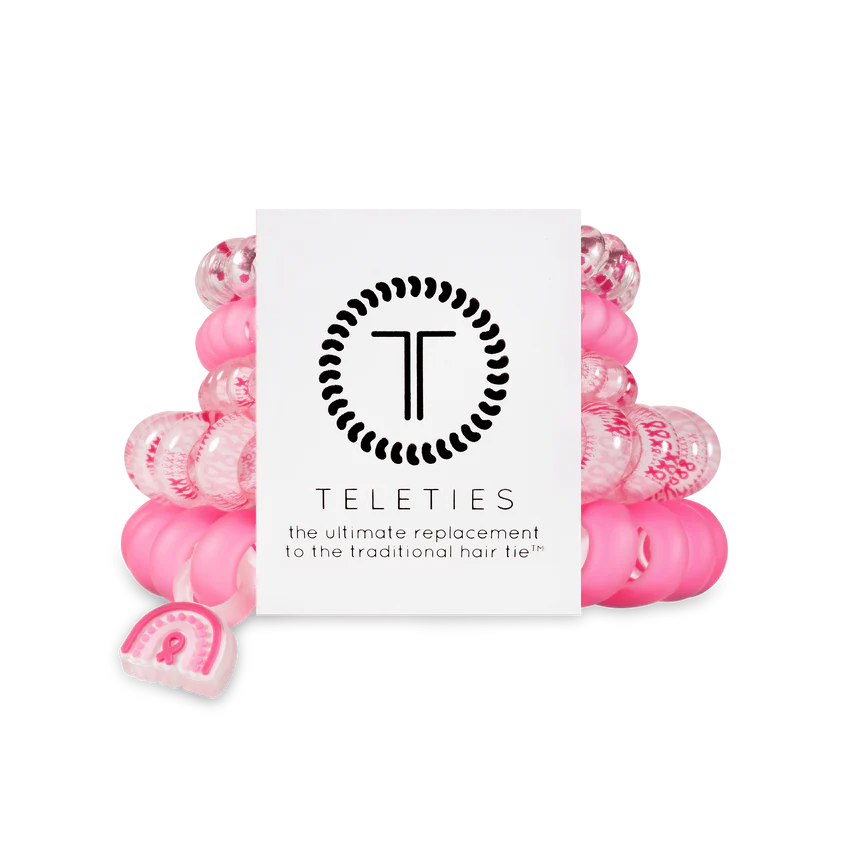 Teleties - Mixed Pack Hair Ties - Proudly Pink